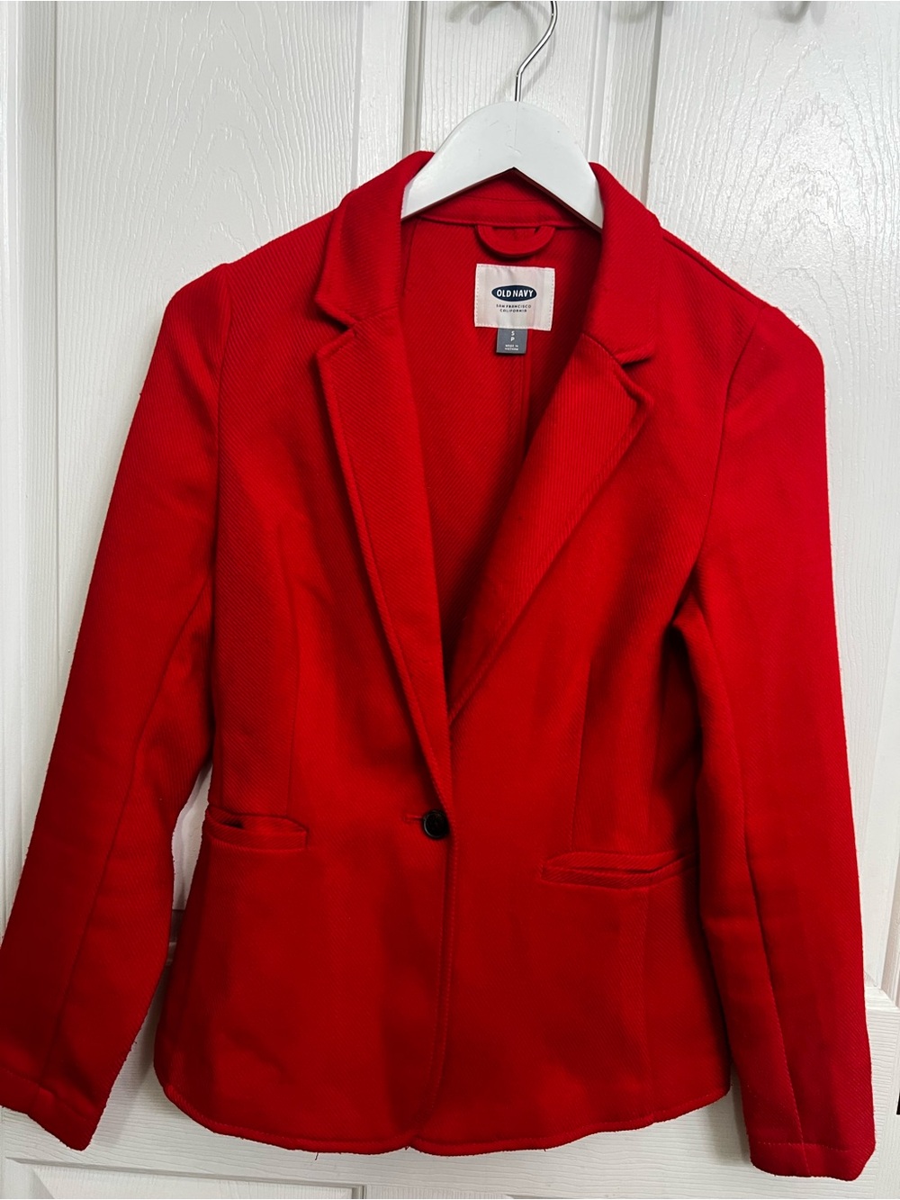 Old Navy Bright Red Women's Single-Button Blazer